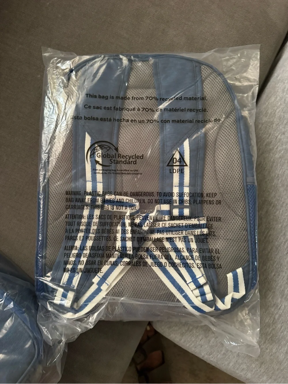 LA Dodgers Blue MLB Backpack for kids